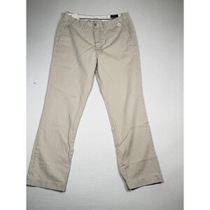 Polo Ralph Lauren Pants Mens 34x32 Beige Pleated Chino Straight Dress Casual